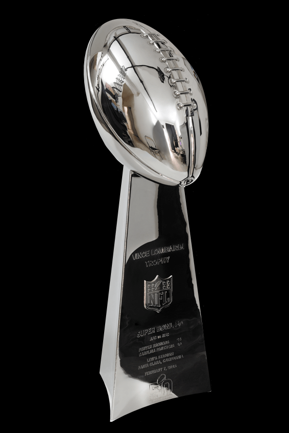 Vince Lombardi Trophy Replica, Super Bowl 57, LVII Kansas City Chiefs