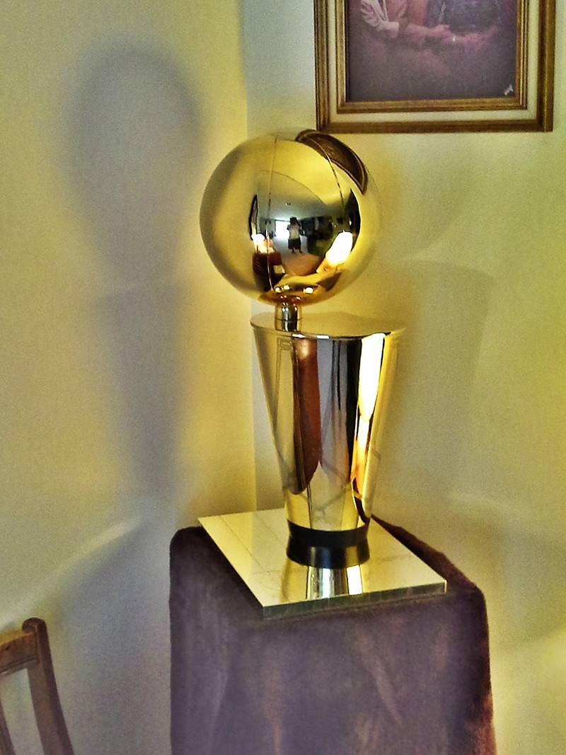 Graphic Designer Blends NBA Team Logos into Larry O'Brien Trophy
