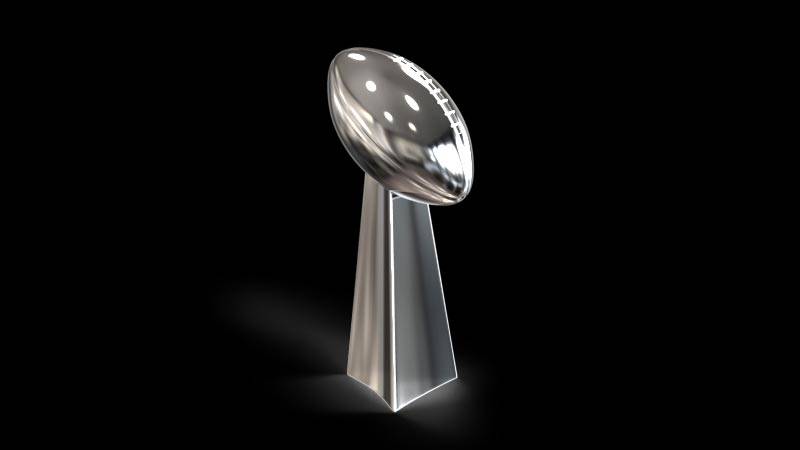 Vince Lombardi Trophy Replica, Super Bowl 26, XXVI Washington Redskins