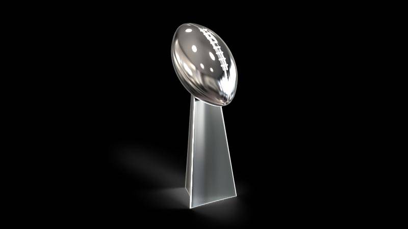 : 33CM Vince Lombardi Trophy Super Bowl Trophy Rugby Trophy :  Sports & Outdoors