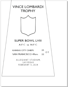 SUPER_BOWL_58_CHIEFS-1-233x300 Vince Lombardi Trophy, Super Bowl 58, LVIII Kansas City Chiefs